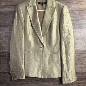 Kasper Metallic Gold Blazer Jacket